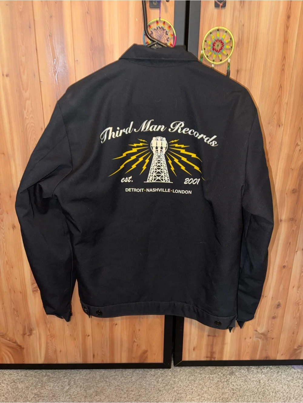 Third Man Records Black Work Jacket with Graphic Back - Picture 1 of 3